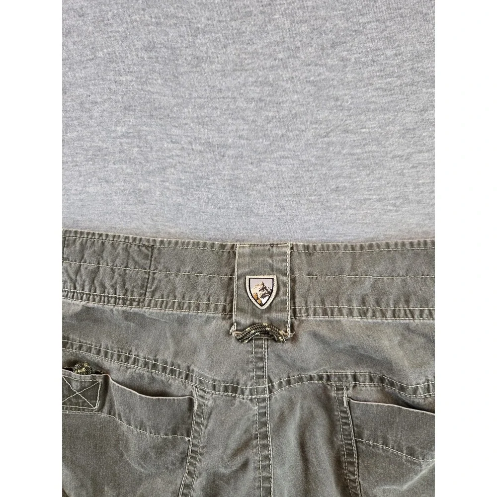 Kuhl Shorts Men's 34 Olive Ramblr Vintage Patina Dye Cargo Hike Climb Camp‎ 10" - Picture 10 of 16